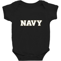 U.s Naval Academy Midshipmen Wordmark Baby Bodysuit | Artistshot