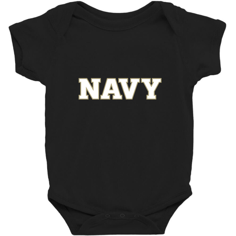 U.s Naval Academy Midshipmen Wordmark Baby Bodysuit by Alex christin | Artistshot