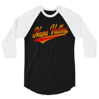 Napa, Valley California Flag Sports Baseball 3/4 Sleeve Shirt | Artistshot