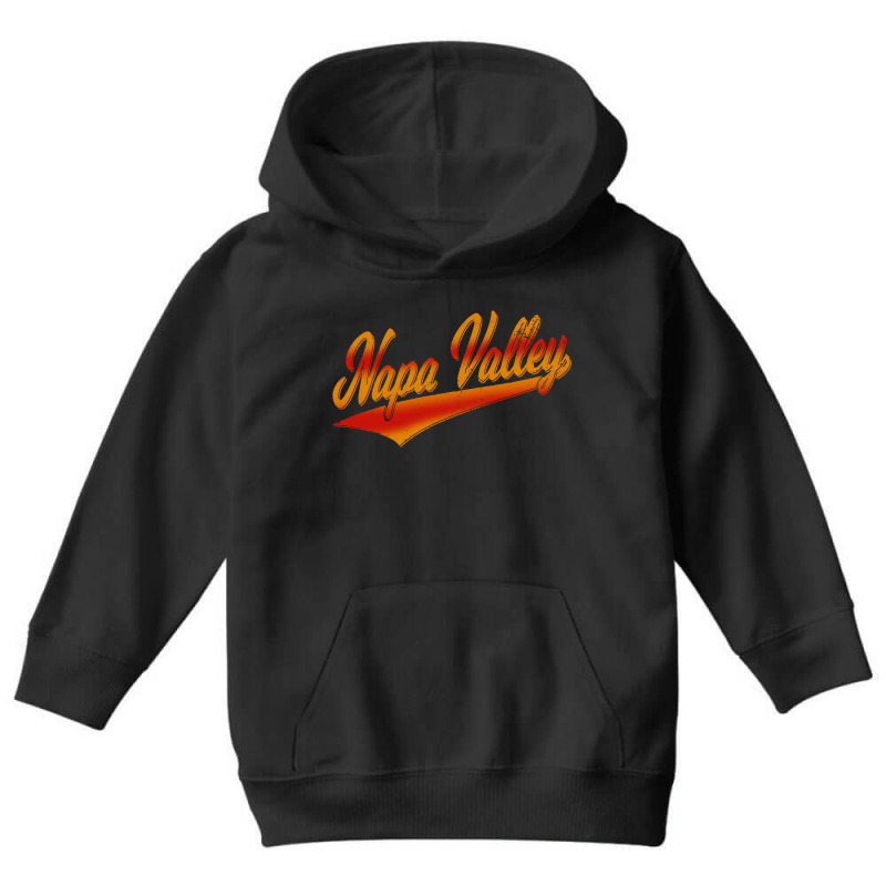 Napa, Valley California Flag Sports Baseball Youth Hoodie | Artistshot