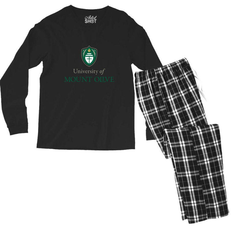 University Of Mount Olive Men's Long Sleeve Pajama Set by Alex christin | Artistshot