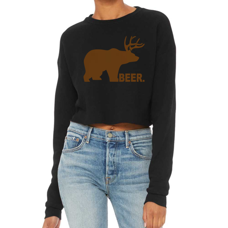 Nature Forest Animal Cropped Sweater | Artistshot