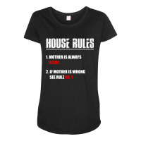 House Rules Mother Maternity Scoop Neck T-shirt | Artistshot