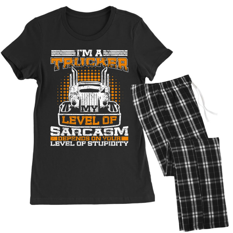 Truck Driver  Funny Big Trucking Trucker Women's Pajamas Set by KelseyHachler | Artistshot