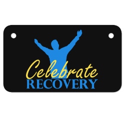 celebrate recovery Motorcycle License Plate | Artistshot
