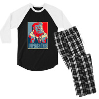 Donald Trump Impeach This Republican Conservative Trump Men's 3/4 Sleeve Pajama Set | Artistshot