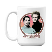 Simon Amp Garfunkel Original Retro Fan Art Design 15 Oz Coffee Mug | Artistshot