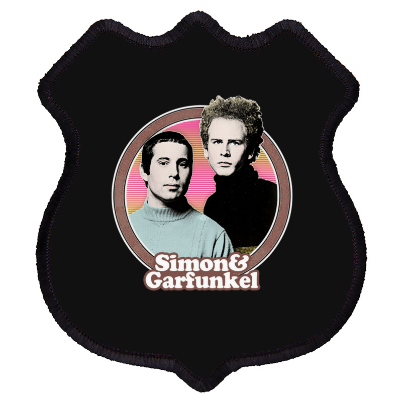 Simon Amp Garfunkel Original Retro Fan Art Design Shield Patch | Artistshot