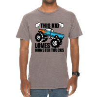 Kids Monster Trucks Vintage T-shirt | Artistshot