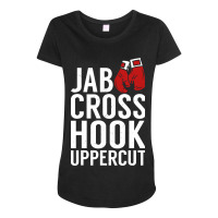 Jab Cross Boxing Uppercut Maternity Scoop Neck T-shirt | Artistshot