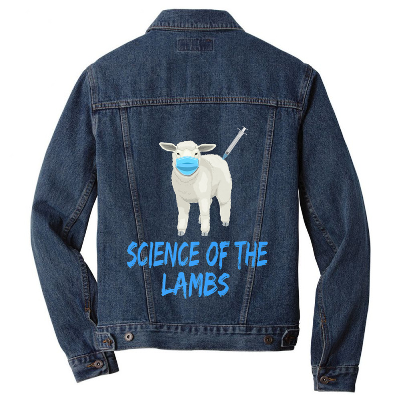 Anti Vaccine Mandate Science Of The Lambs Sheep Or Sheeple Premium Men Denim Jacket by SandraMarianela | Artistshot