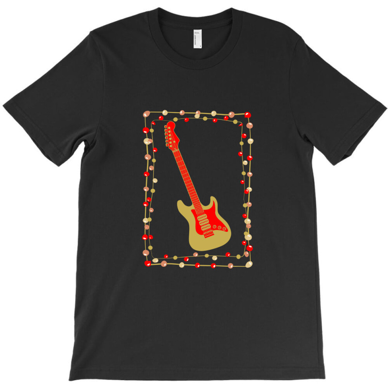 Christmas Electric Guitar T-shirt | Artistshot