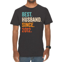 Mens Best Husband Since 2012 10th Wedding Anniversary 10 Years Vintage T-shirt | Artistshot