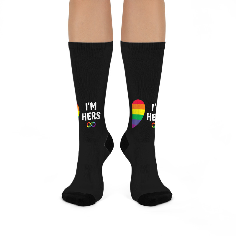 Im Hers Shes Mine Matching For Pride Lesbian Couples Lgbtq Gift Crew ...