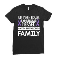 Irritable Bowel Syndrome Messed With The Wrong Family Ladies Fitted T-shirt | Artistshot