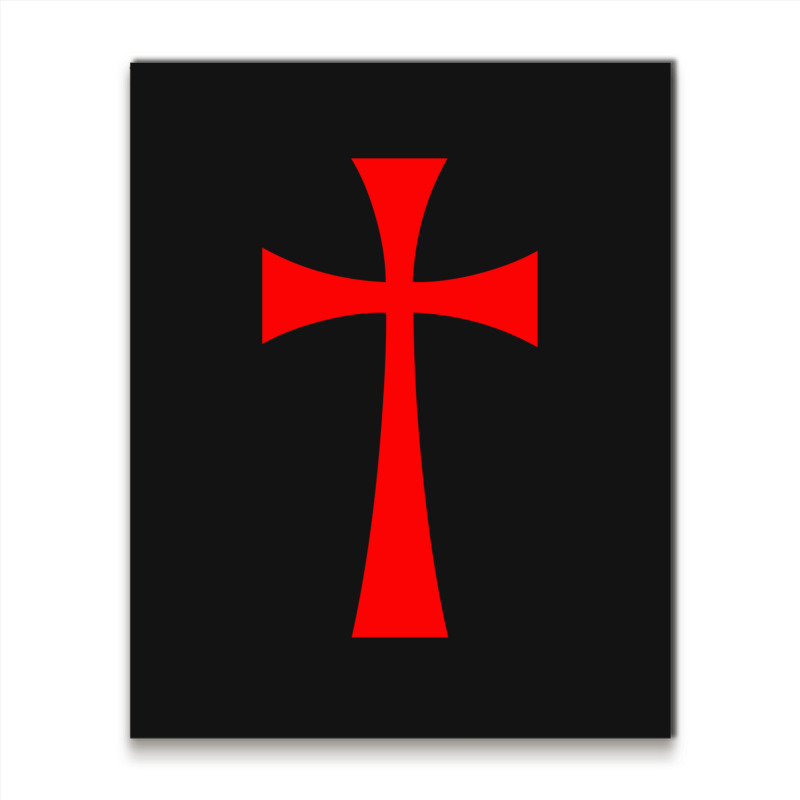 Long Cross - Knights Templar - Holy Grail - The Crusades Metal Print Vertical | Artistshot