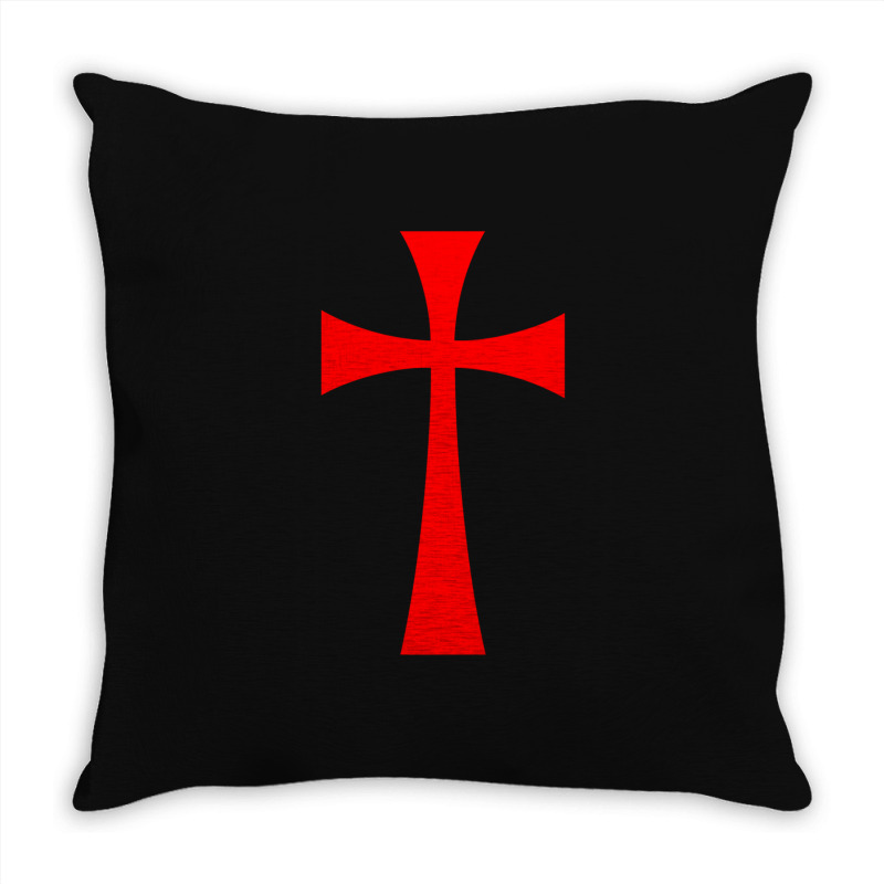 Long Cross - Knights Templar - Holy Grail - The Crusades Throw Pillow | Artistshot