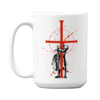 Templar Knight Crusader Templar Knights 15 Oz Coffee Mug | Artistshot