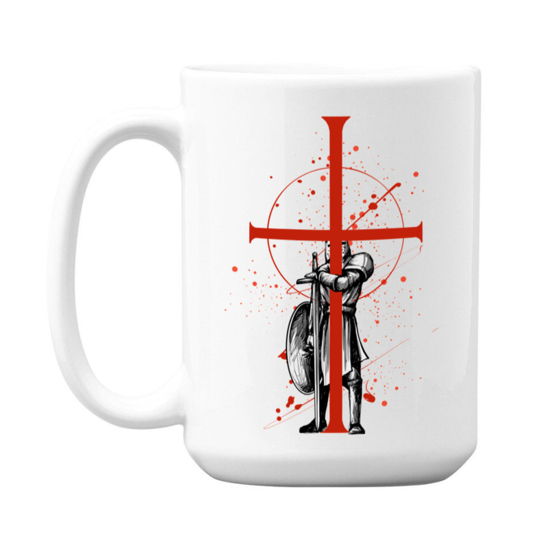 Templar Knight Crusader Templar Knights 15 Oz Coffee Mug | Artistshot