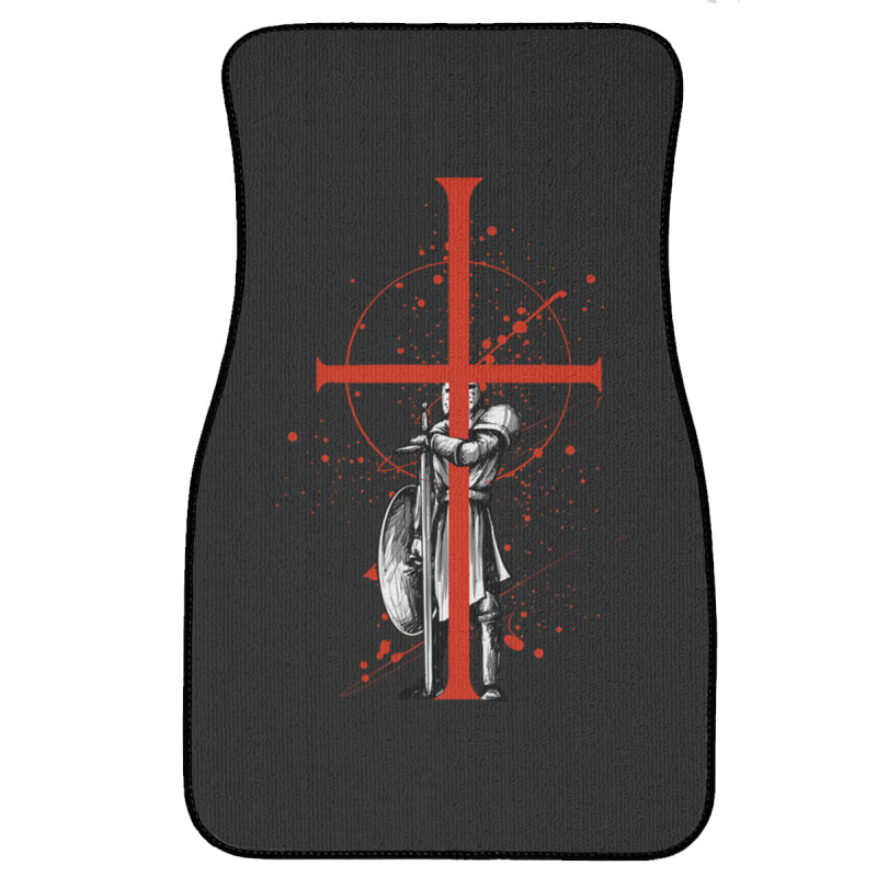 Templar Knight Crusader Templar Knights Front Car Mat | Artistshot