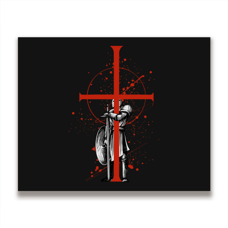 Templar Knight Crusader Templar Knights Metal Print Horizontal | Artistshot