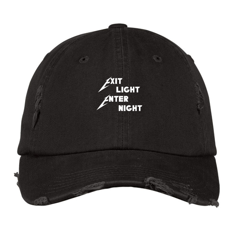 Exit Night Enter Light Heavy Metal Design Vintage Cap by DenzilSmarr | Artistshot