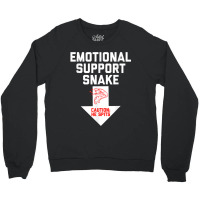 Mens Crude Humor Inappropriate Emotional Support Snake Halloween Crewneck Sweatshirt | Artistshot