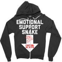 Mens Crude Humor Inappropriate Emotional Support Snake Halloween Zipper Hoodie | Artistshot