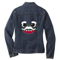 Mens Pinkfong Baby Shark Grandpa Shark Ladies Denim Jacket | Artistshot