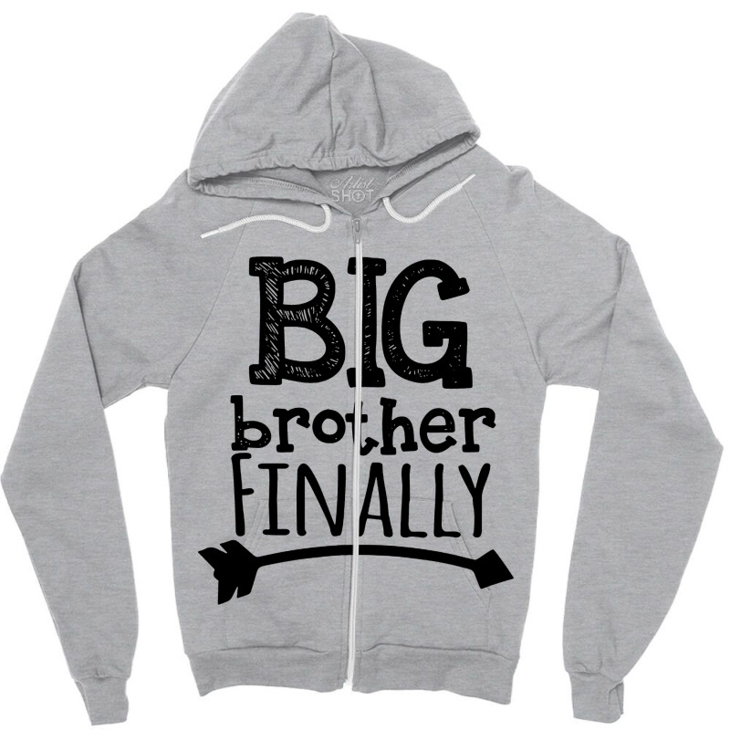 Big Brother Finally Zipper Hoodie by Addelia | Artistshot