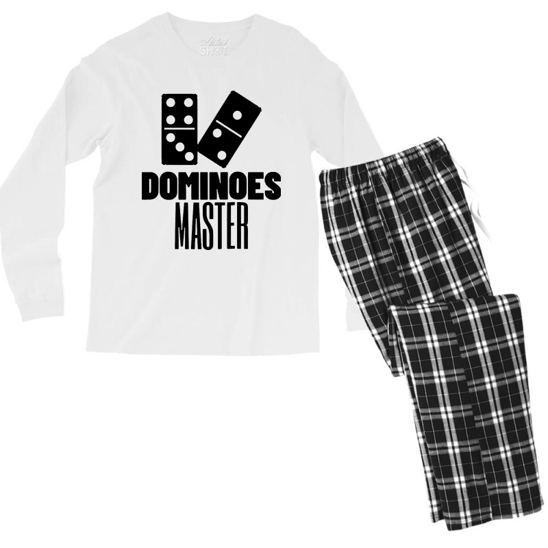 Dominoes Master Men's Long Sleeve Pajama Set by CheapStore | Artistshot