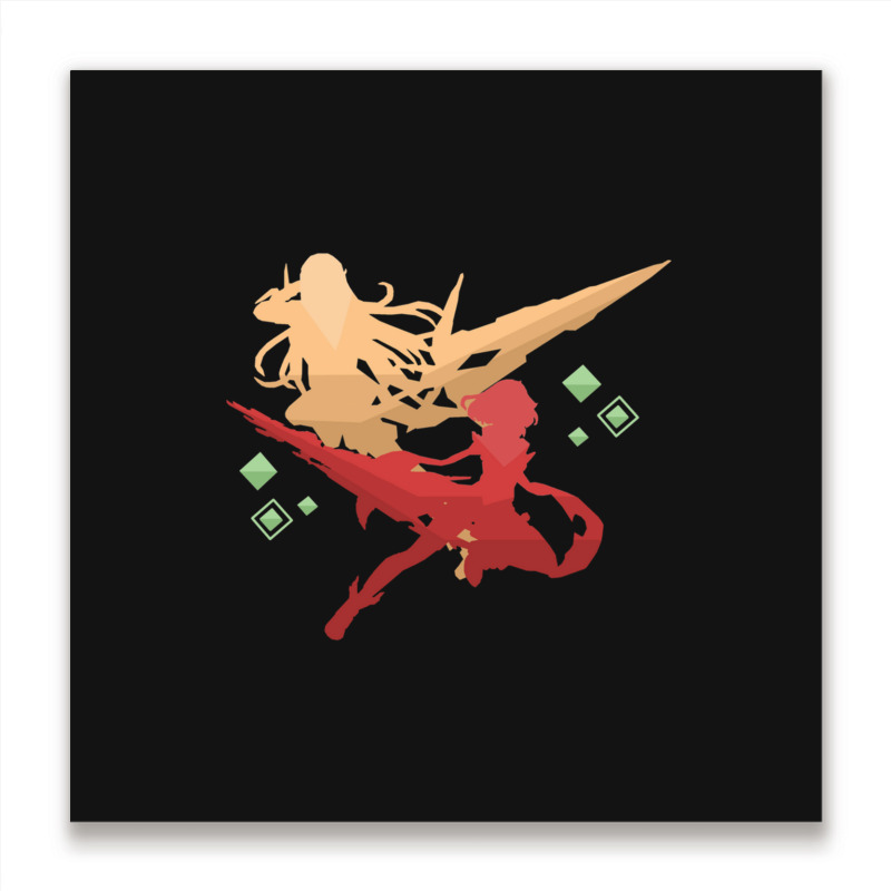 Xenoblade Pyra And Mythra Metal Print Square | Artistshot