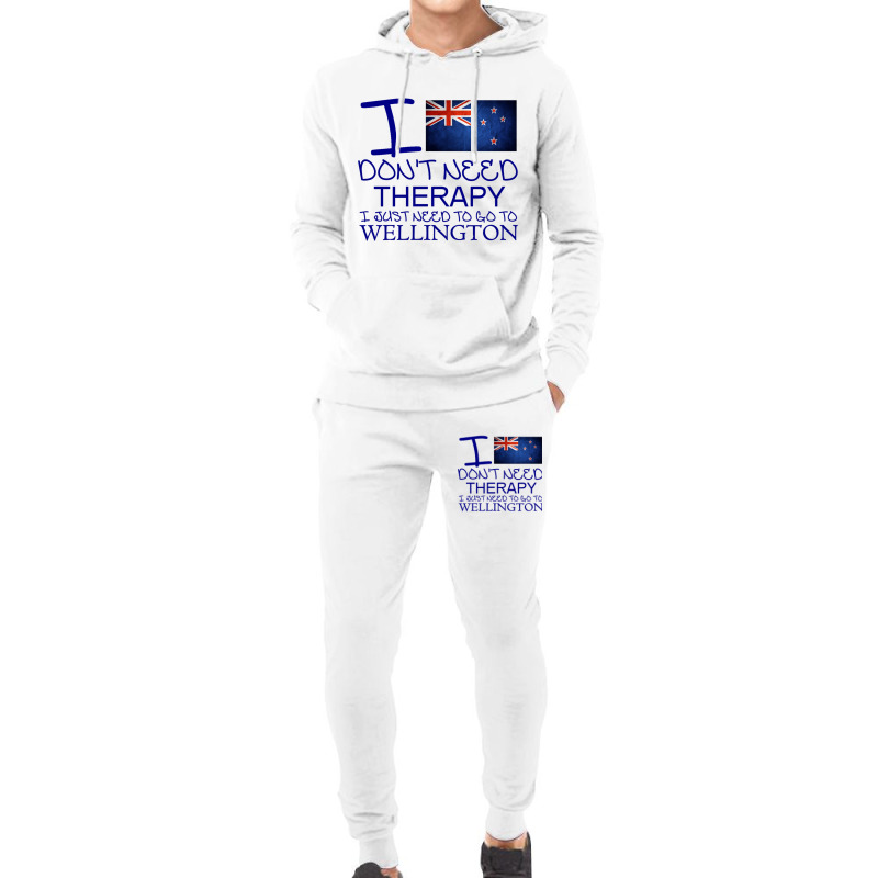 I Dont Need Therapy I Just Need To Go To Wellington Hoodie & Jogger Set | Artistshot