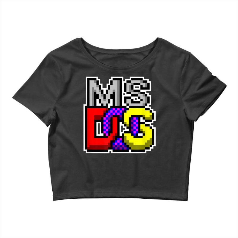 Ms Dos Retro Operating System Computer Gifts It Tech Geek Crop Top by GayeLaver | Artistshot