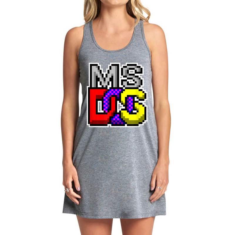 Ms Dos Retro Operating System Computer Gifts It Tech Geek Tank Dress by GayeLaver | Artistshot