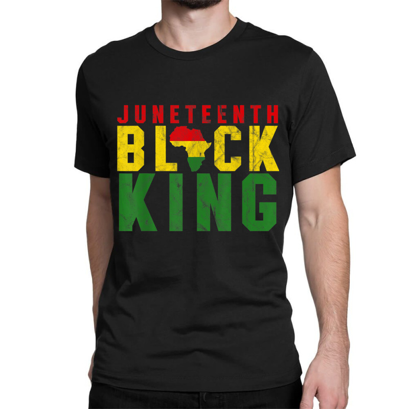 Men's Juneteenth Black King Emancipation Day Melanin Pride Classic T-shirt | Artistshot