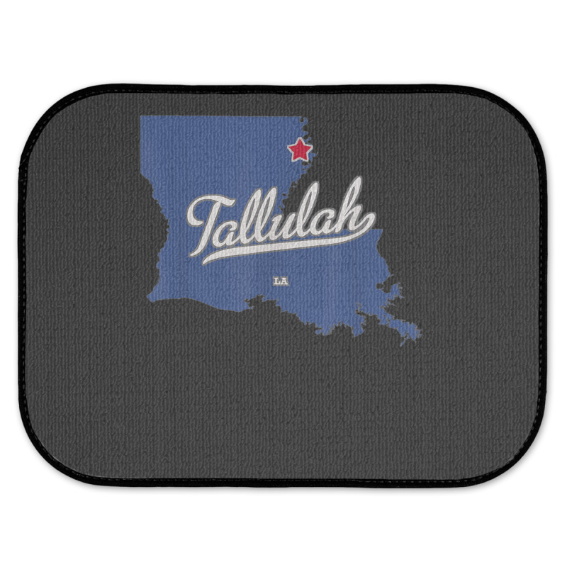 Tallulah Louisiana La Map Rear Car Mat | Artistshot