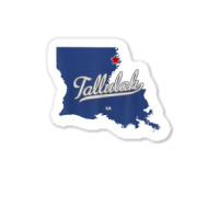 Tallulah Louisiana La Map Sticker | Artistshot