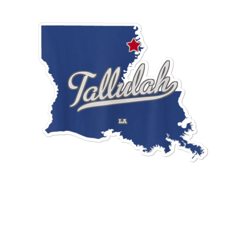 Tallulah Louisiana La Map Sticker | Artistshot