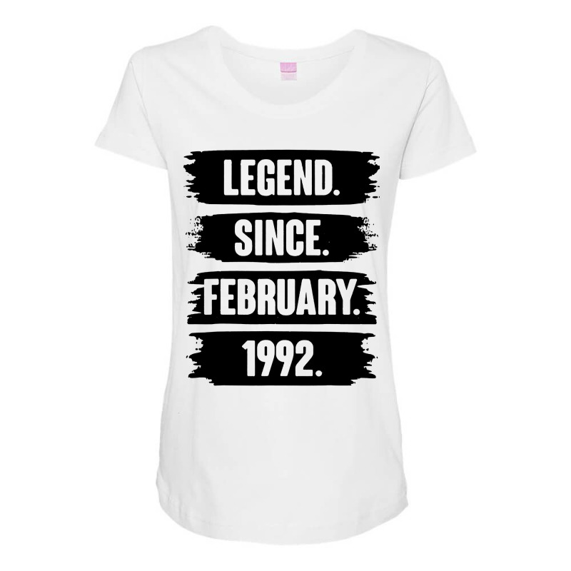 Legend Since February 1992 Maternity Scoop Neck T-shirt | Artistshot