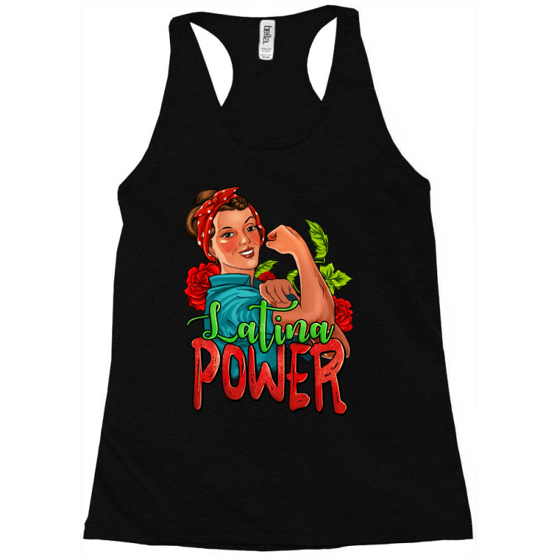 Latina Power Strong Woman Racerback Tank by Jasminsmagicworld | Artistshot