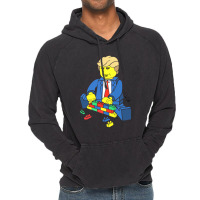 Donald Trump Building A Wall Out Of Toys Vintage Hoodie | Artistshot