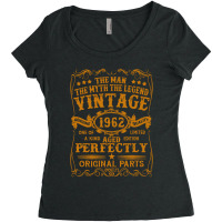 Mens 60 Years Old Gift Vintage 1962 Women's Triblend Scoop T-shirt | Artistshot