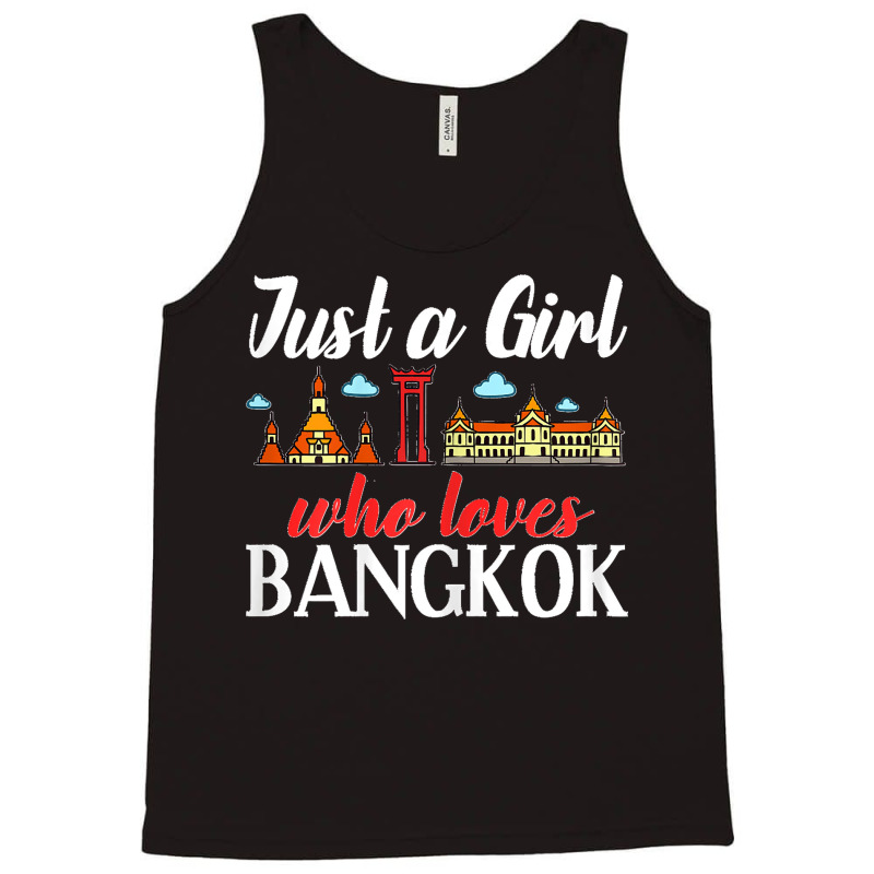 Bangkok Thailand City Trip Skyline Map Tank Top by ROGERWILLIAMWARD | Artistshot