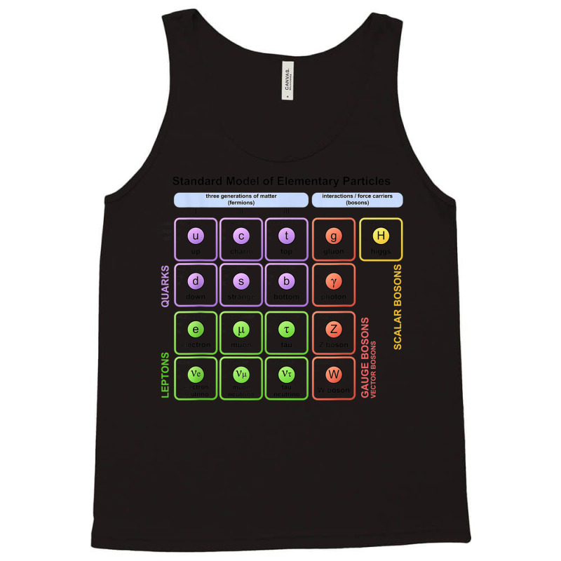 Particles Standard Model Higgs Boson Physics Teacher Student Tank Top by MechelleMilliken | Artistshot