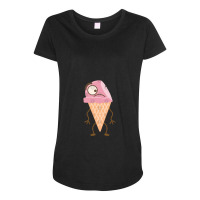 Strawberry Ice Cream Cone Gift Maternity Scoop Neck T-shirt | Artistshot