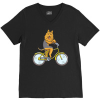 Australian Terrier T  Shirt Australian Terrier Dog With Bike T  Shirt V-neck Tee | Artistshot