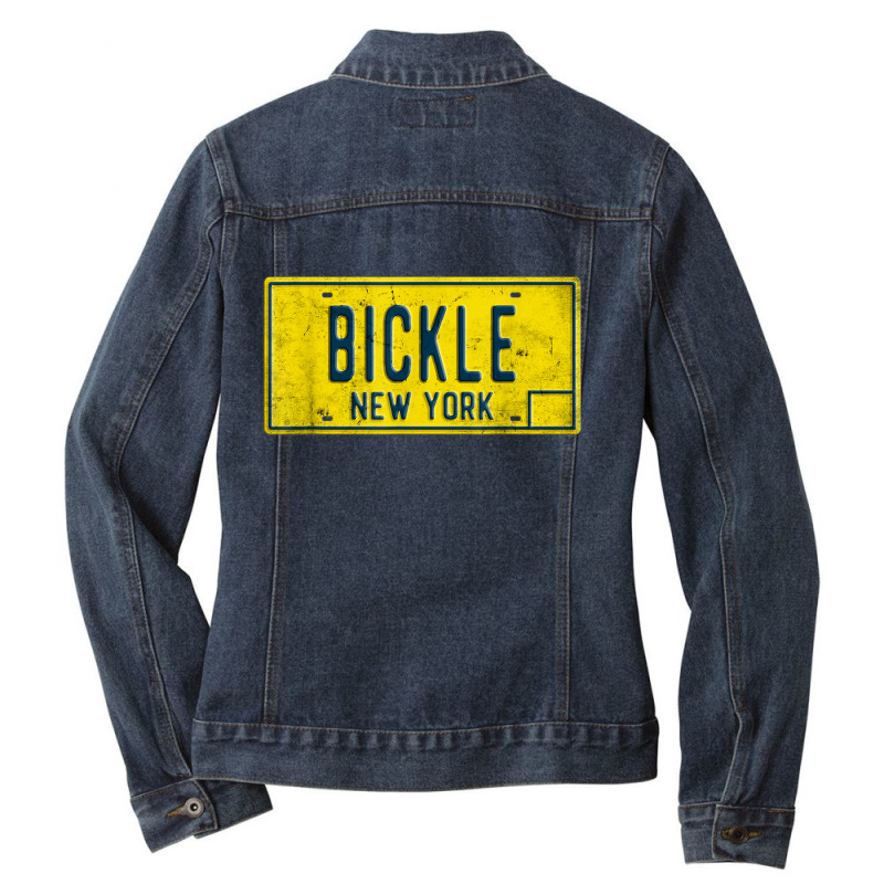 Taxi Driver Retro Old Ny Movie Travis Bickle License Plate Ladies Denim Jacket by StaceyKerry | Artistshot