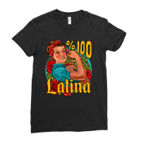 Hundred Percent Latina Strong Woman Ladies Fitted T-shirt | Artistshot