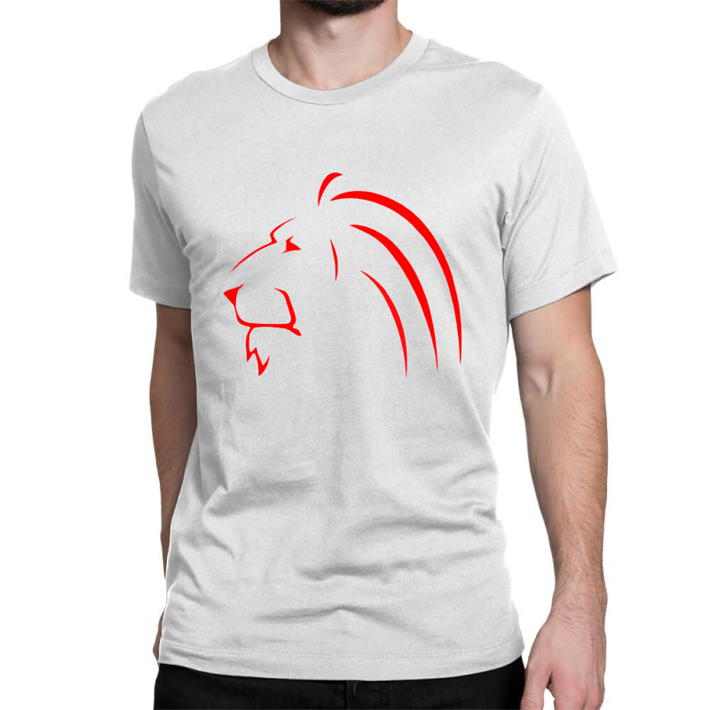 Lion Red Graphics Classic T-shirt | Artistshot